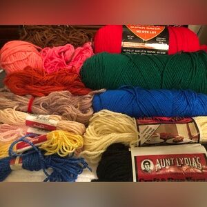 Assorted Yarns in Various Colors